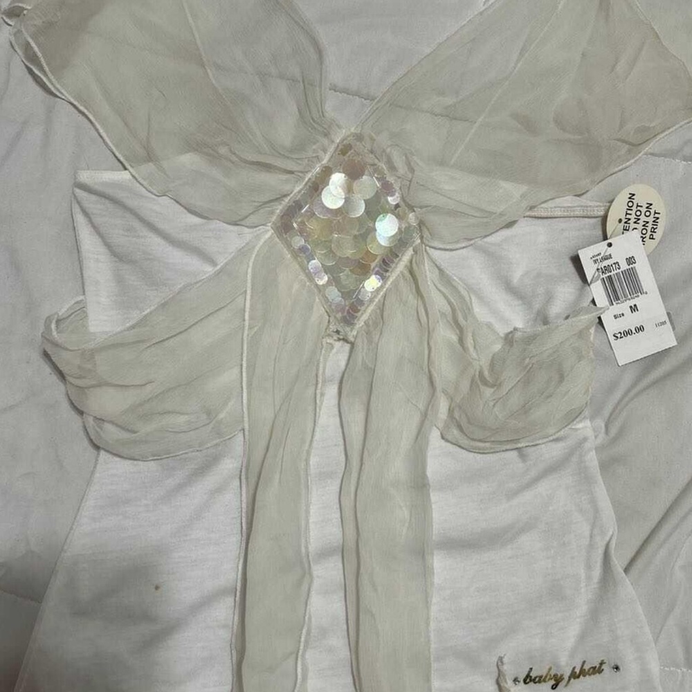 Vintage Baby Phat White Sheer Top